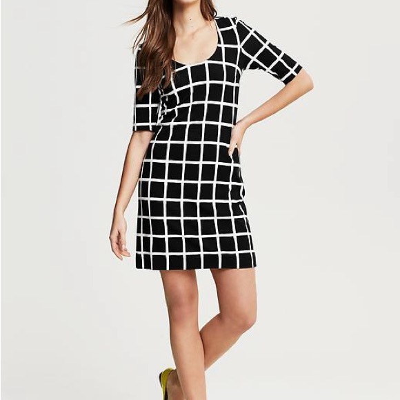 Banana Republic Dresses & Skirts - Banana Republic Black and White Checkered Mini Dress